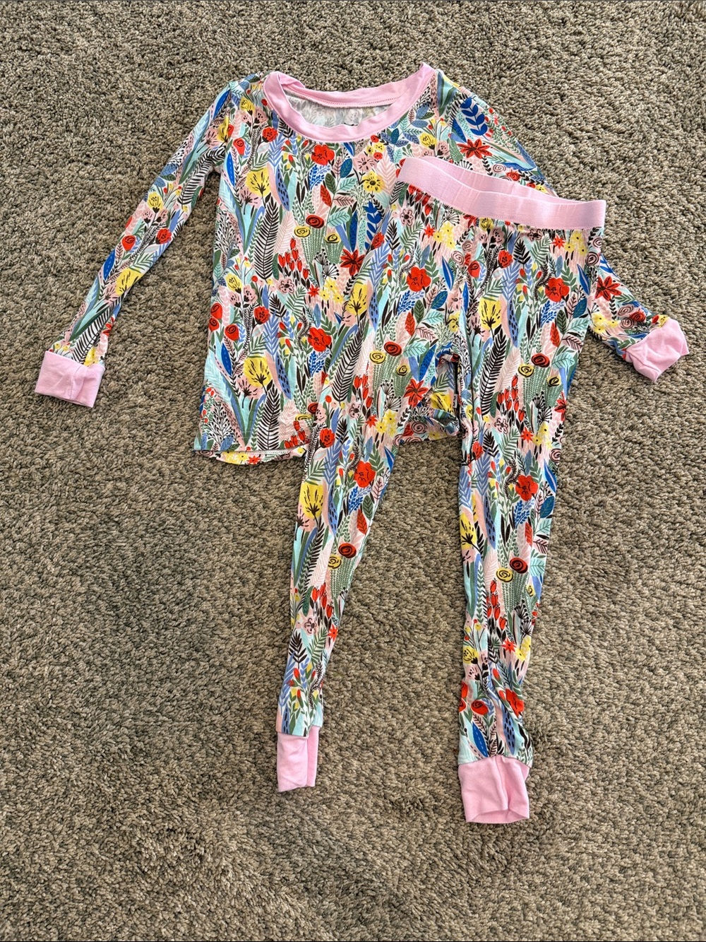 Little sleepies OG Floral Print Pajama Set 3T